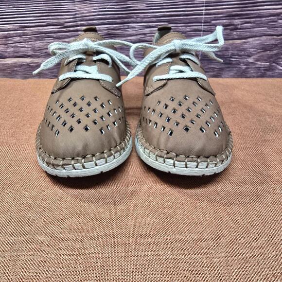 Josef Seibel Sofie 26 Leather Sneakers Brown Women’s EU 38 US 7-7.5 - Picture 3 of 9